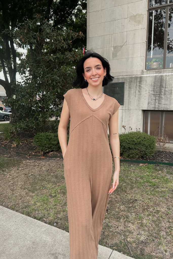 Kaitlyn Ribbed Knit Jumpsuit