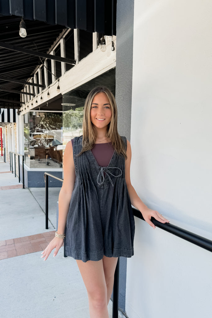 Raine Denim Romper