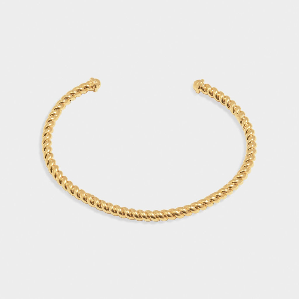 Celine Waterproof Gold Rope Bangle