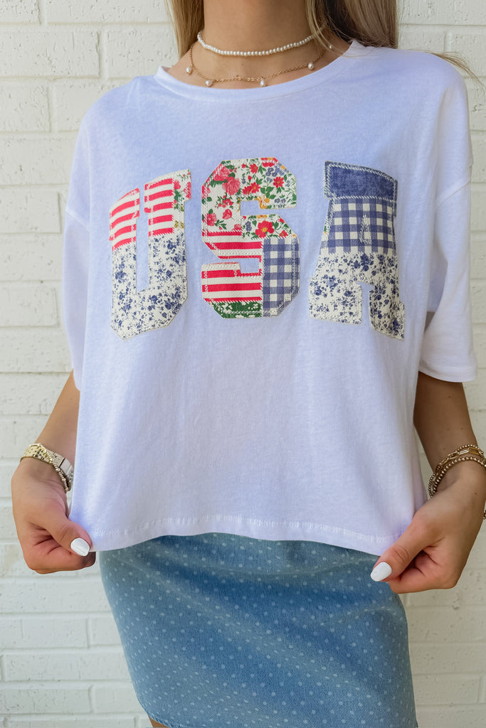 USA Patchwork Top