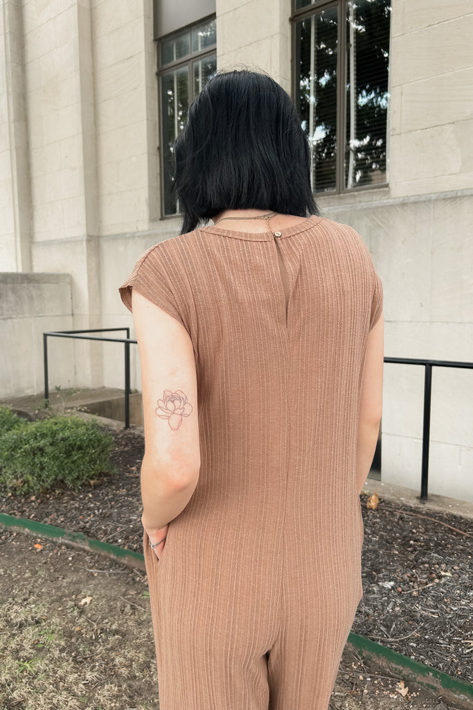 Kaitlyn Ribbed Knit Jumpsuit