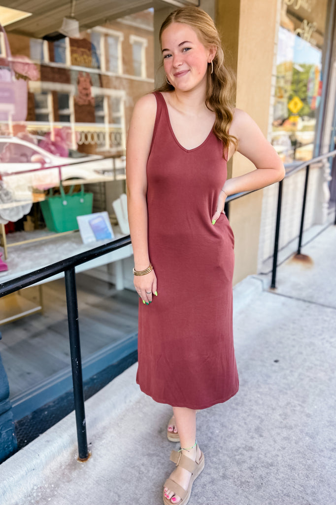 Dear John Dress- Rust