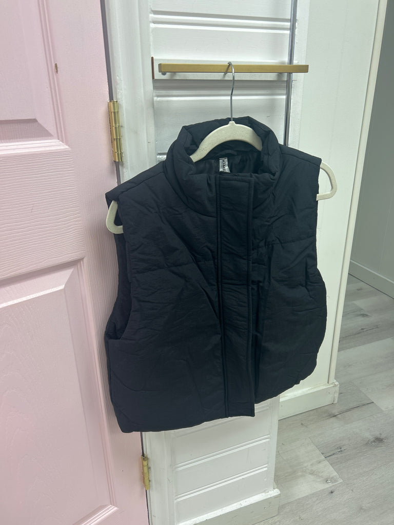 Black Puffer Vest