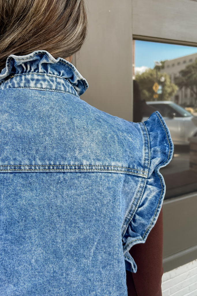 Hattie Denim Vest- Light Denim