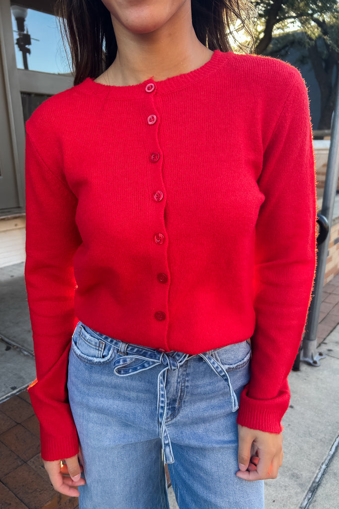 Norrah Cardigan - Red