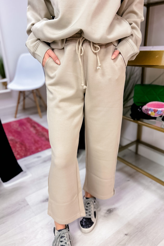 All About Athleisure Pants- Taupe