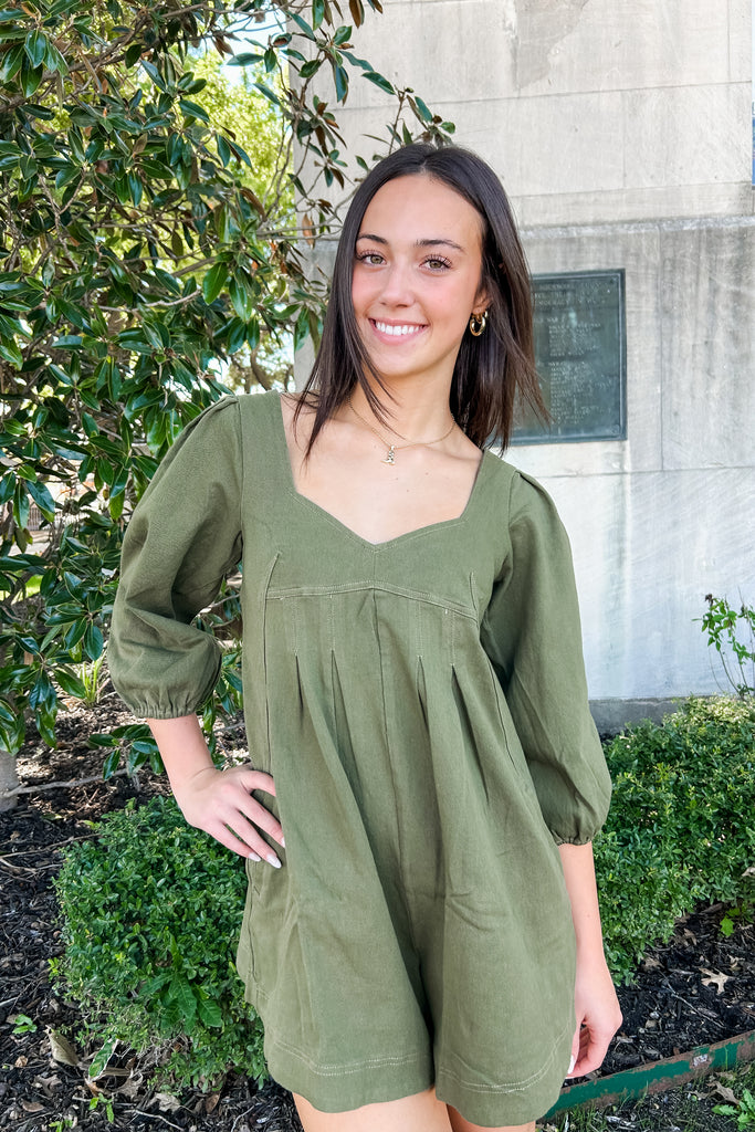 The Adrenia Denim Romper