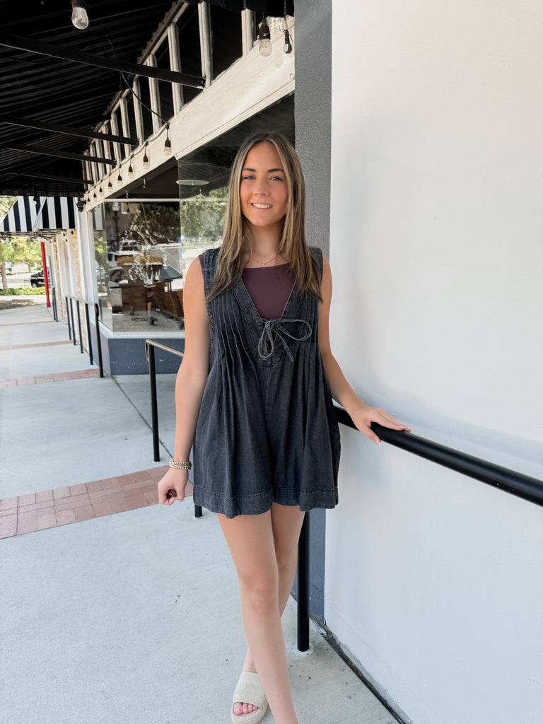 Raine Denim Romper