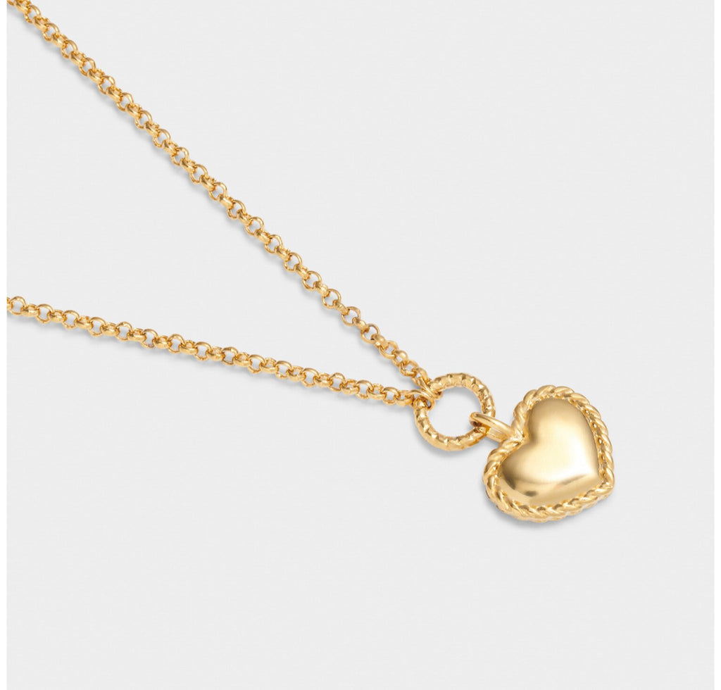 Love Waterproof Gold Heart Necklace