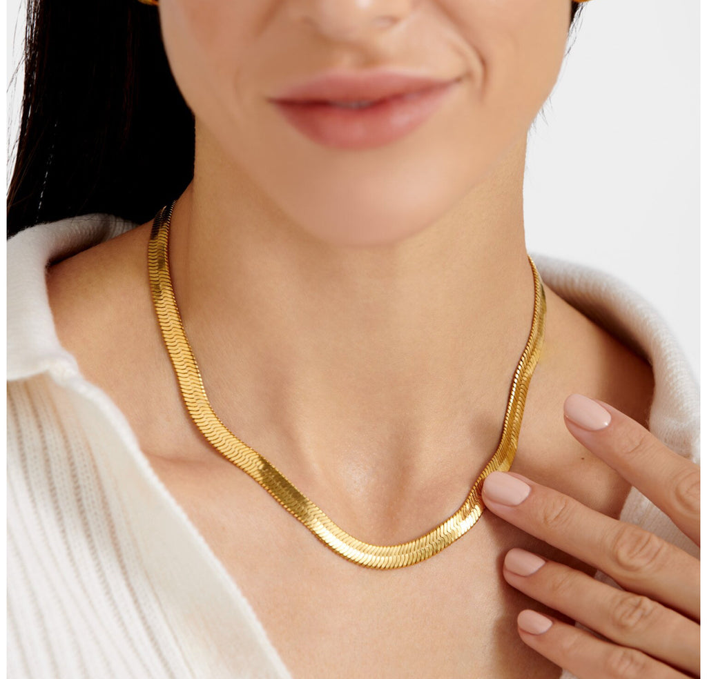 Ciana Large Waterproof Snake Chain Necklace