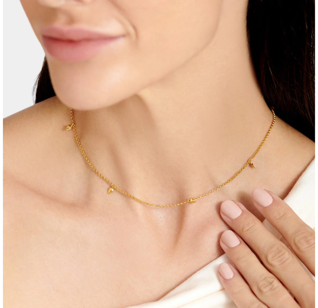 Estee Waterproof Gold Charm Choker