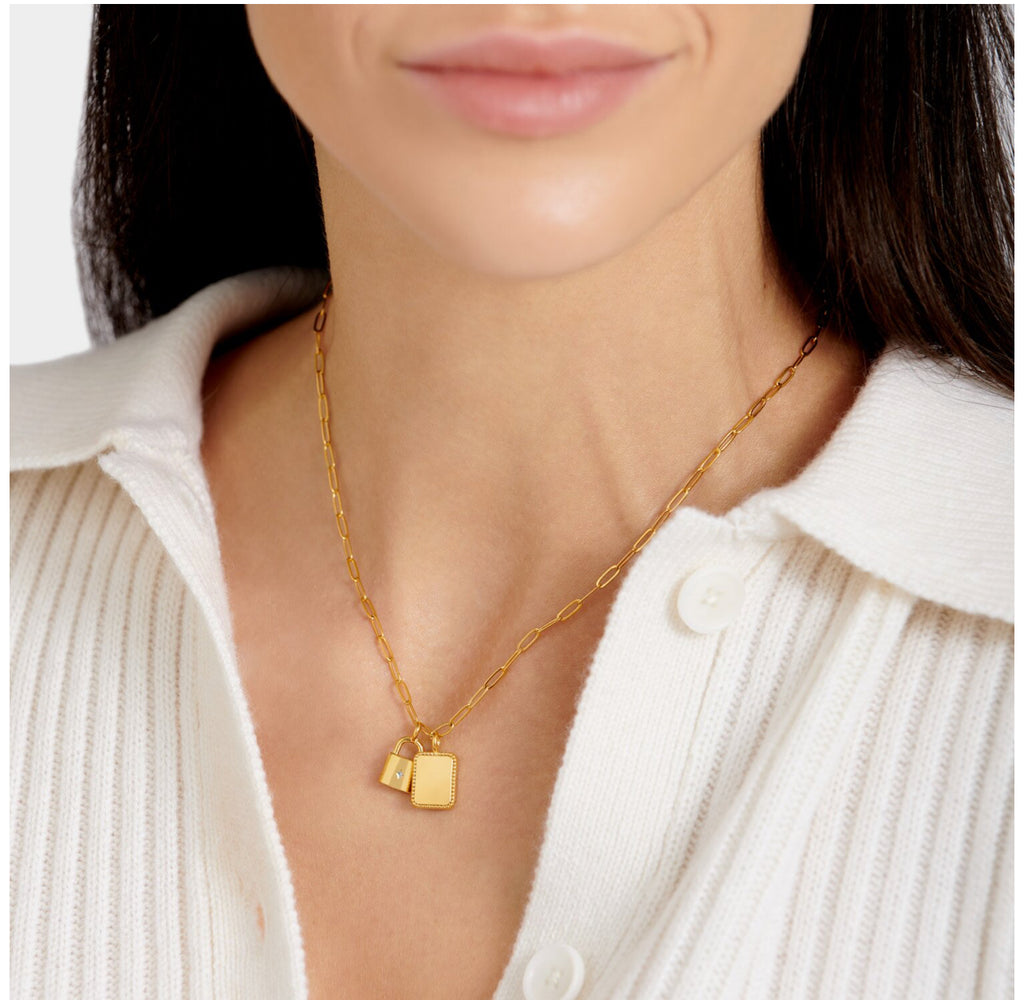 Inner Strength Waterproof Gold Charm Necklace