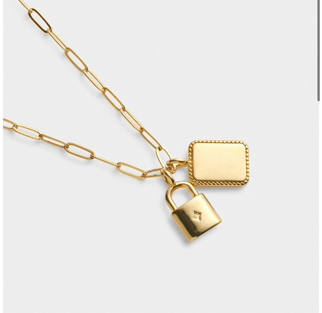 Inner Strength Waterproof Gold Charm Necklace