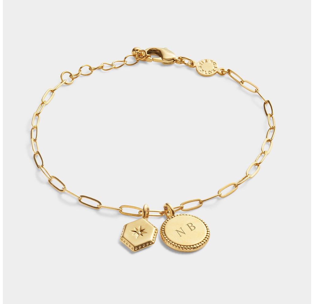 Soul Sister Waterproof Gold Charm Bracelet