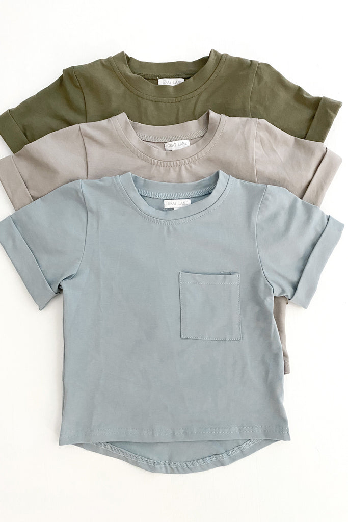 GL Pocket Tee- Sage