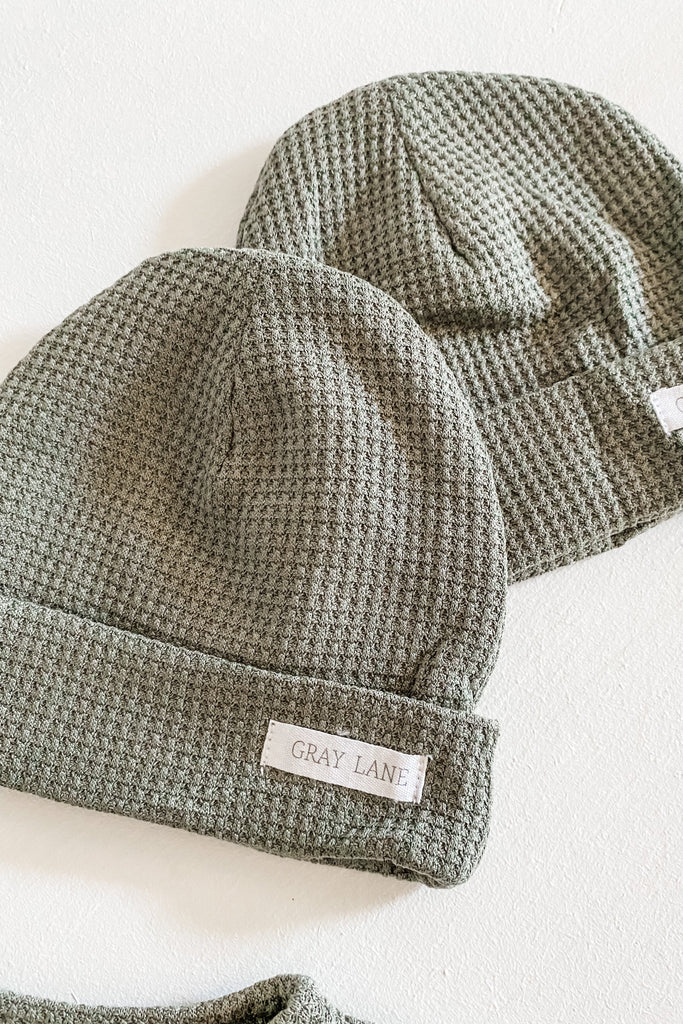 GL Waffle Knit Beanie Hat