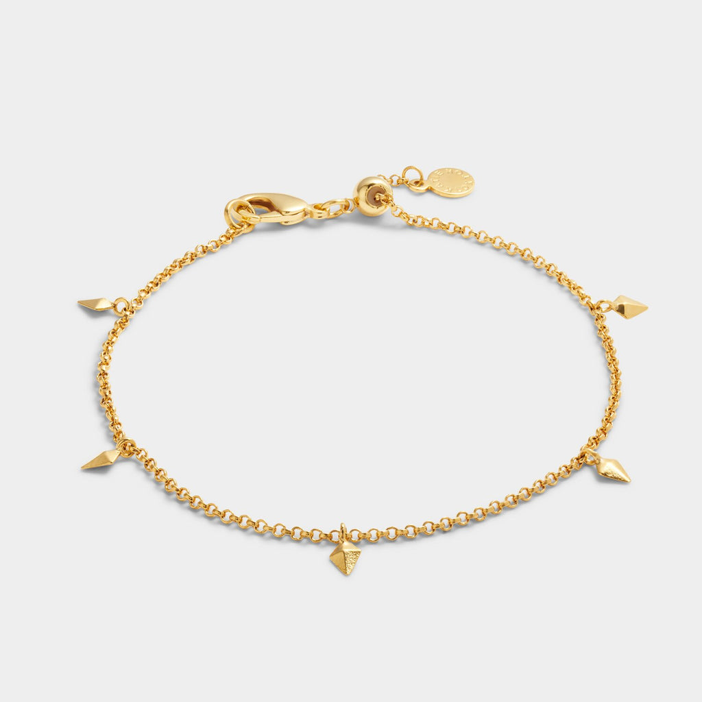 Estes Waterproof Gold Charm Bracelet