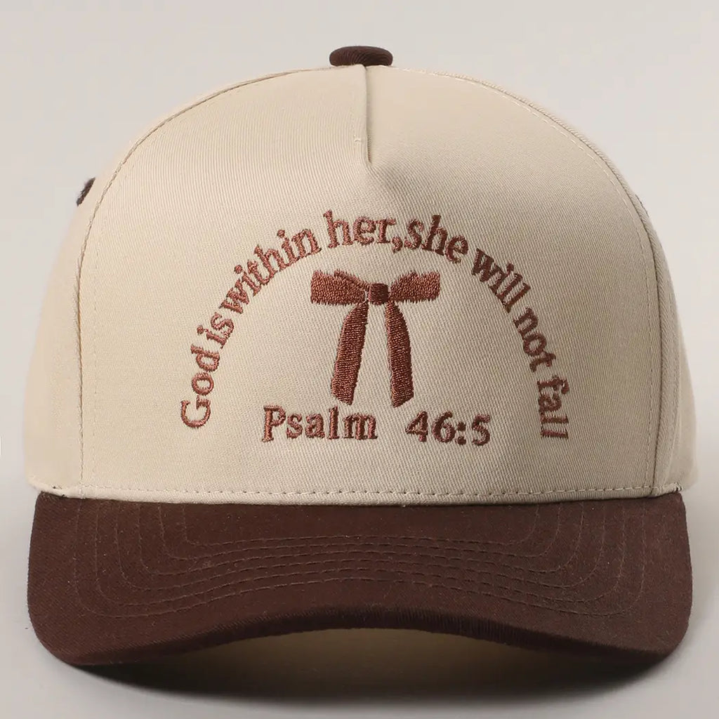 Psalm 46-5 Ribbon Embroidered Trucker Hat