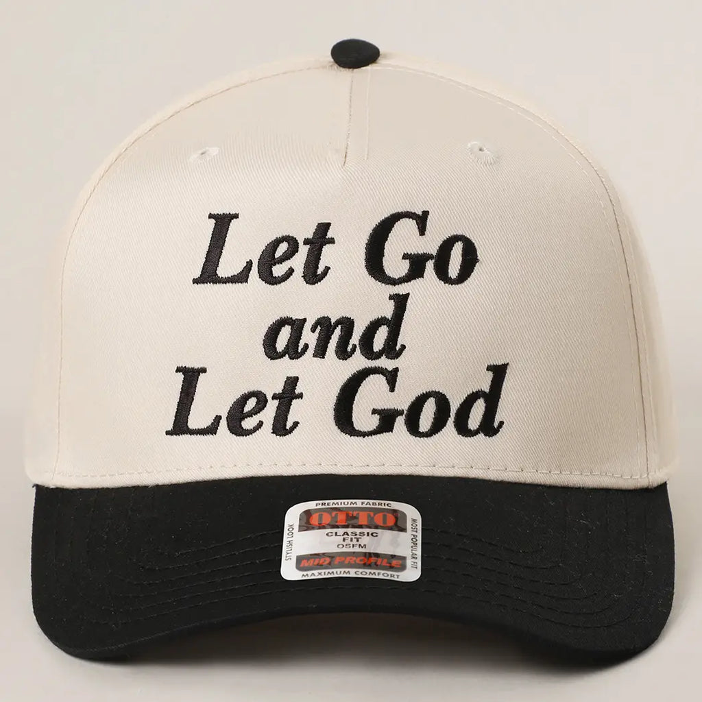 Let Go and Let God Embroidered Trucker Hat