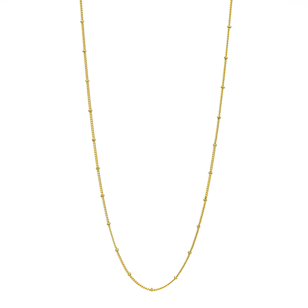 Classic Satellite Gold 18 Inches Necklace