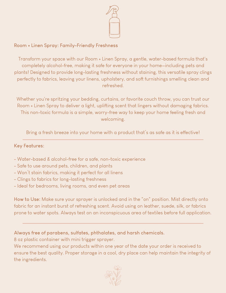 Santal Room + Linen Spray - Dusk Collection