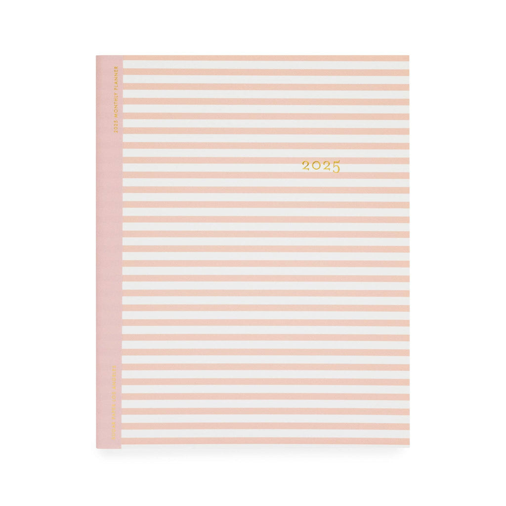 2025 Rose Stripe Monthly Planner