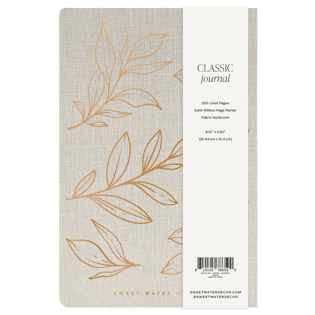 Gold Leaves Notes Journal