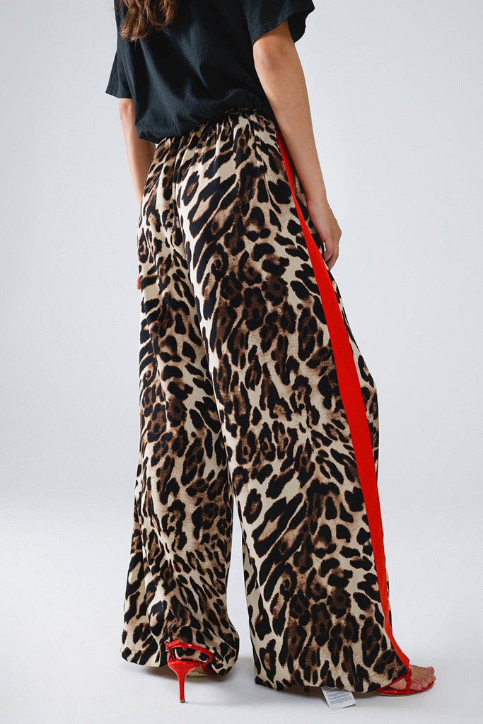 Leopard Straight Pant