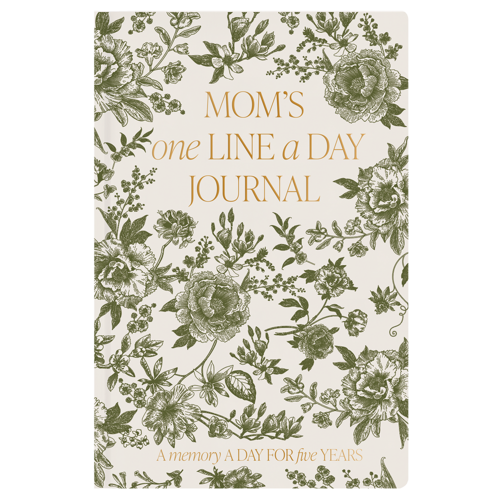 Mom's One Line A Day Journal- Green Floral