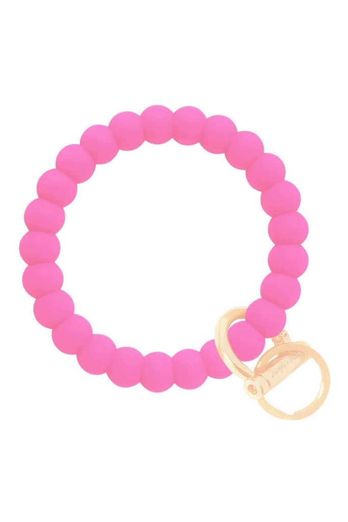 Bangle And Babe Bubble Key Ring- Pink