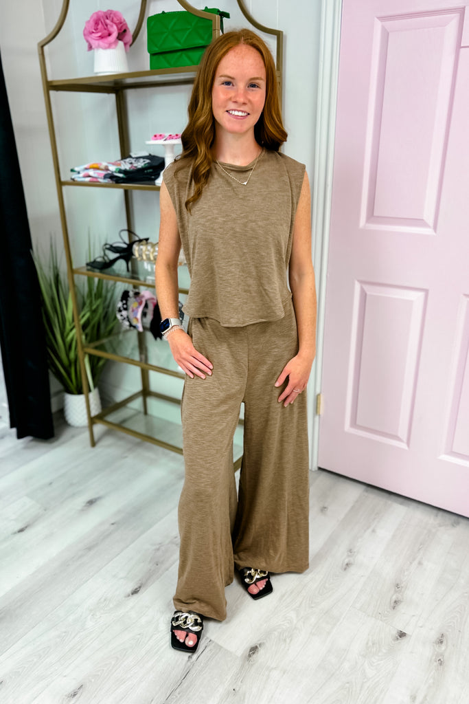 Feel The Love Jumpsuit- Brown