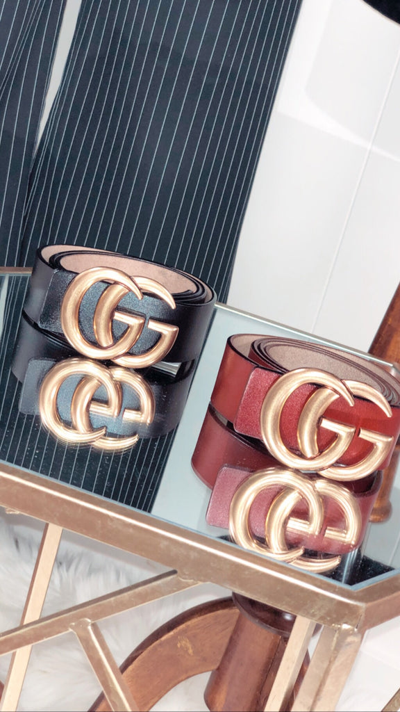 Double G Belt Brown - Large